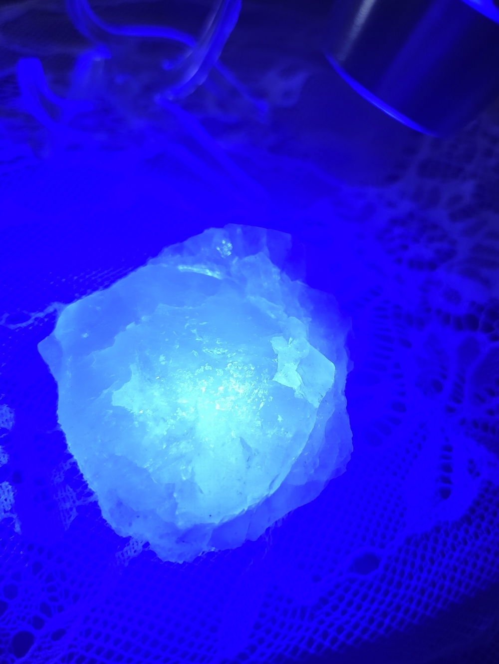 Raw White Flourite Speciman From Hunan Mines With Druzy - Picture 5 of 6